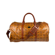 MCM - Cognac Visetos Boston Duffle Bag 55 w/Strap