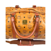 MCM - Cognac Visetos Boston Duffle Bag 55 w/Strap