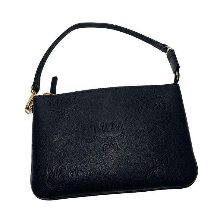 MCM - Medium Dessau Drawstring In Embossed Monogram Leather