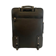 Prada - Black Saffiano Leather Trolley Rolling Luggage