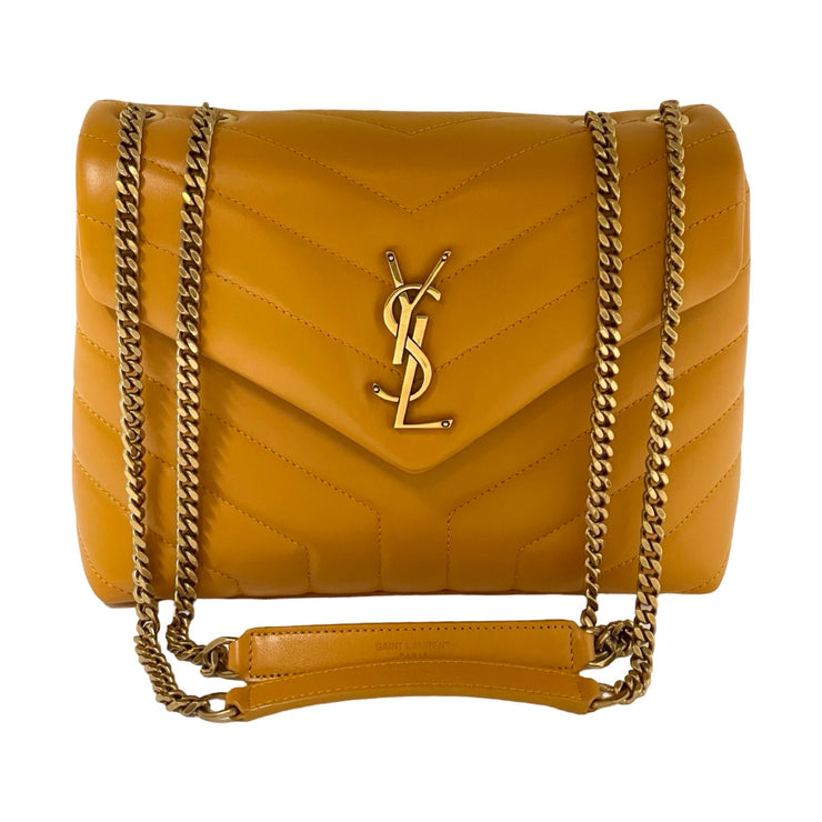 Saint Laurent - LouLou Small Quilted Calfskin Leather Cheddar