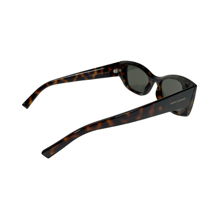 Saint Laurent - YSL Rectangular Cat Eye Havana Sunglasses