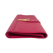 Saint Laurent - Y Ligne Fuchsia Leather Clutch
