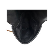 Saint Laurent - YSL Black Quilted Lambskin Double Flap Shoulder Bag