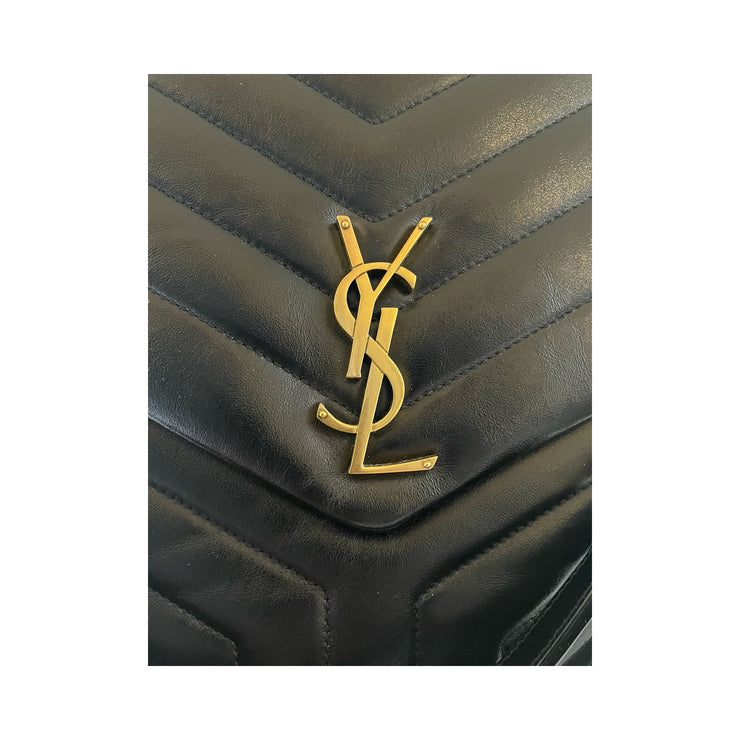 Saint Laurent - YSL Loulou Large Black Quilted Leather