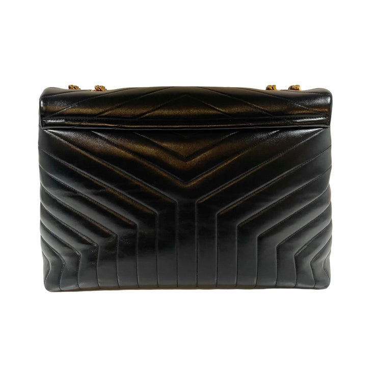 Saint Laurent - YSL Loulou Large Black Quilted Leather