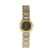 Saint Laurent - YSL Roman Bezel Black Dial 2 Tone Women's Watch