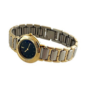Saint Laurent - YSL Roman Bezel Black Dial 2 Tone Women's Watch