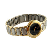 Saint Laurent - YSL Roman Bezel Black Dial 2 Tone Women's Watch