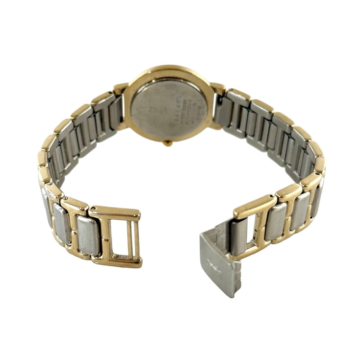 Saint Laurent - YSL Roman Bezel Black Dial 2 Tone Women&