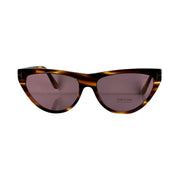 Tom Ford - Amber Havana Cat Eye Sunglasses