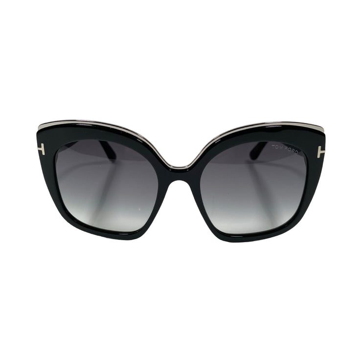 Tom Ford - Black & Chrome Chantalle Sunglasses