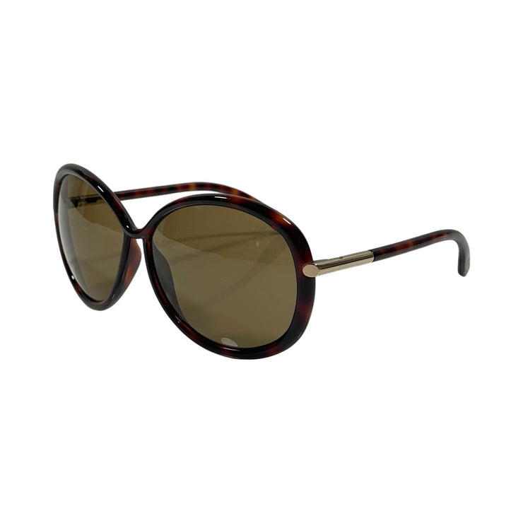 Tom Ford - Clothilde Havana & Silver Sunglasses