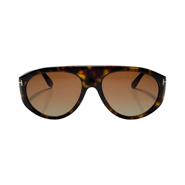 Tom Ford - Dark Brown Havana Rex Sunglasses