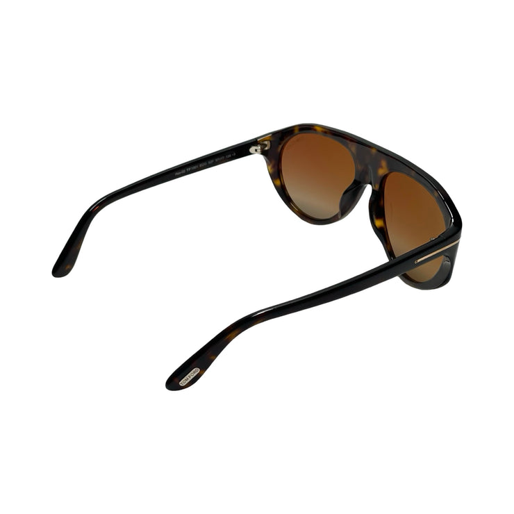 Tom Ford - Dark Brown Havana Rex Sunglasses