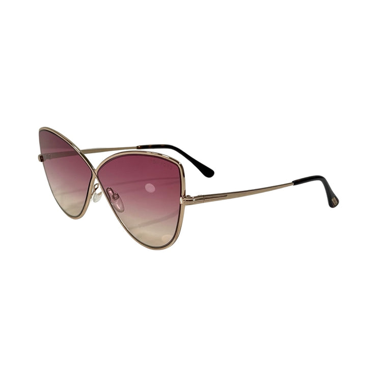 Tom Ford - Elise Gold Infinity Pink Gradient Sunglasses