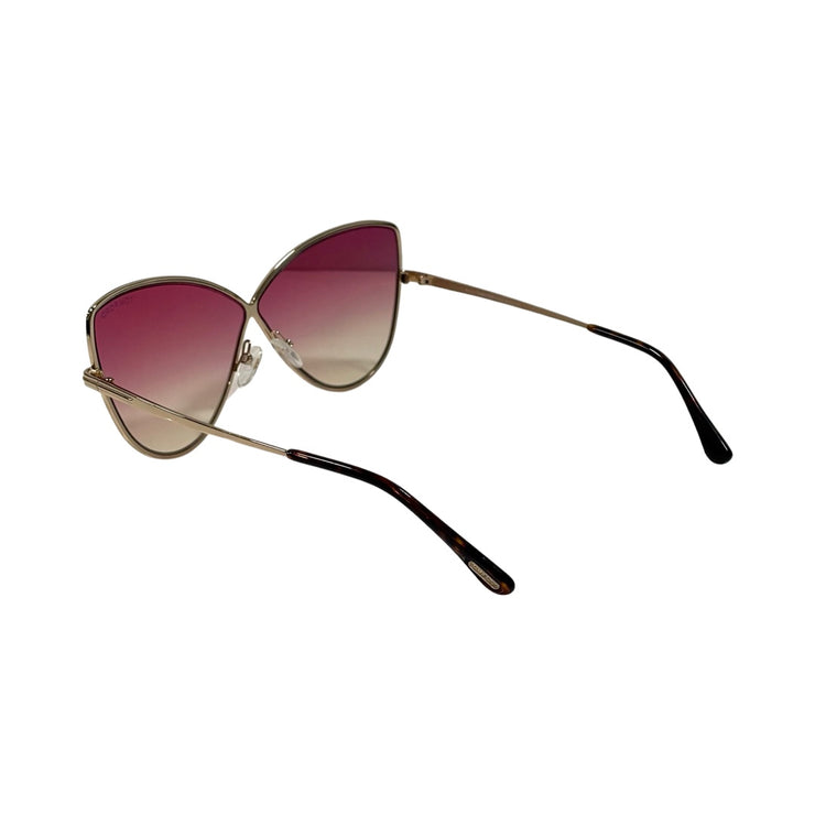 Tom Ford - Elise Gold Infinity Pink Gradient Sunglasses