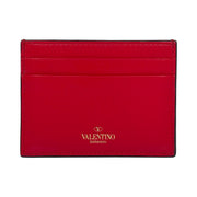 Valentino Garavani - Red Leather Rockstud Card Holder