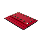 Valentino Garavani - Red Leather Rockstud Card Holder