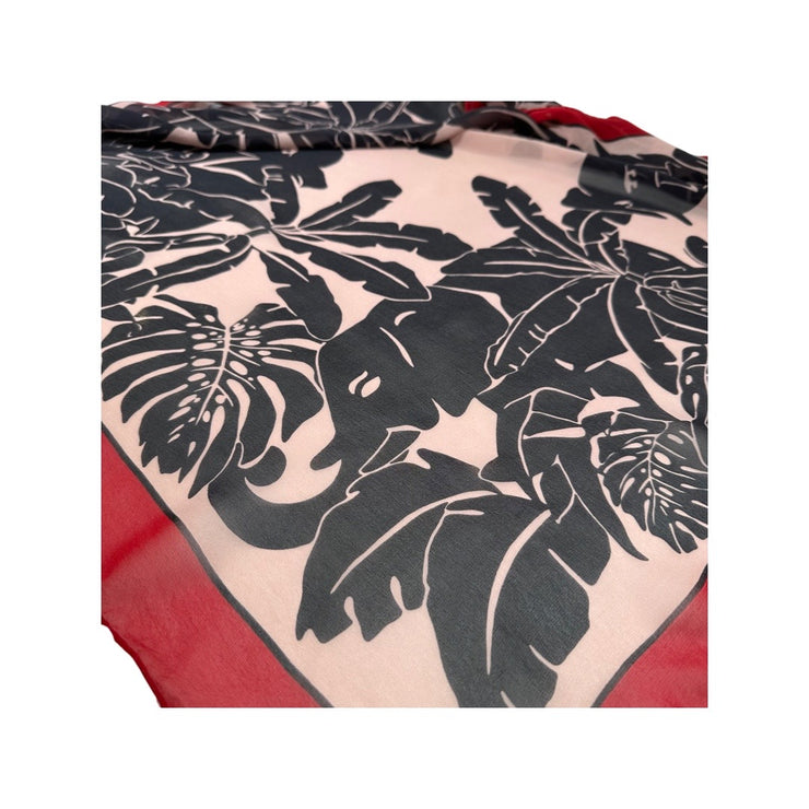 Valentino Garavani - Vintage Elephant & Palm Leaf Silk Scarf