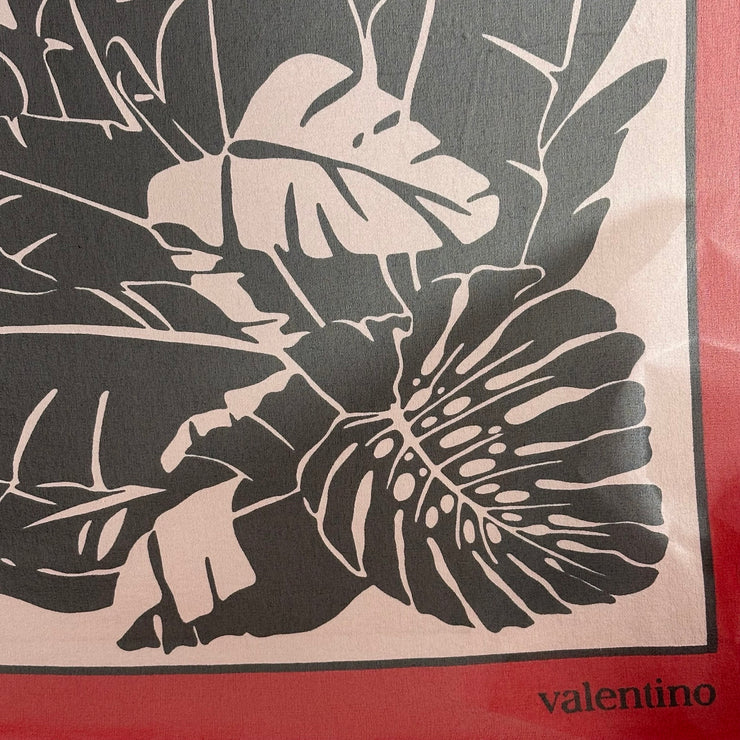 Valentino Garavani - Vintage Elephant & Palm Leaf Silk Scarf