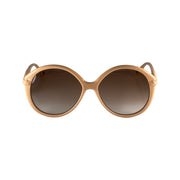 Chloe- NEW Ivory/Bone Round Braided Sunglasses