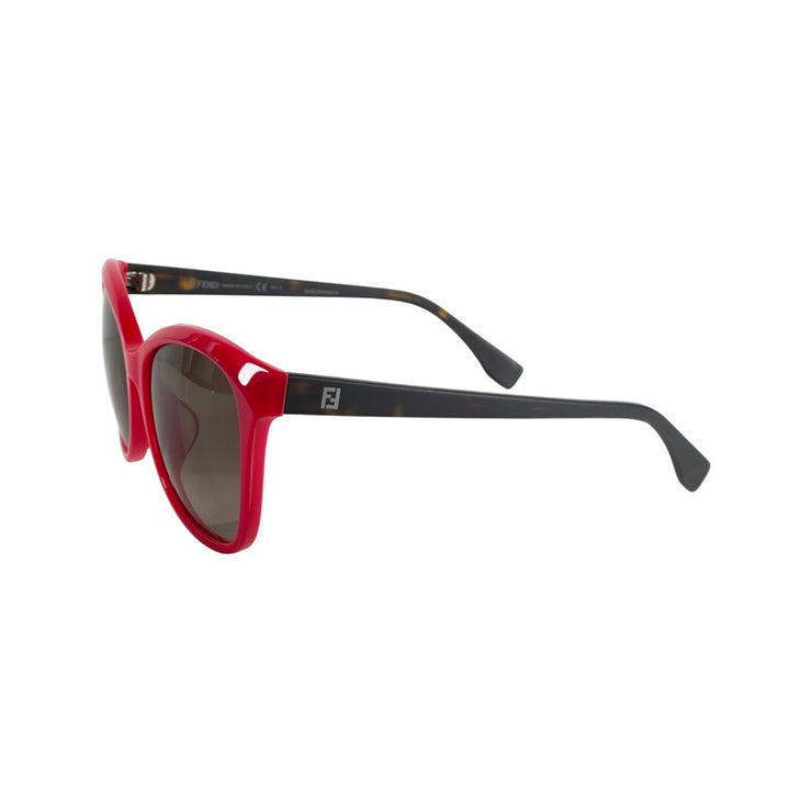 Fendi - Red & Woodgrain Sunglasses