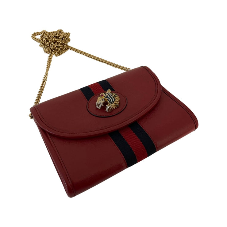 Gucci - Red Leather Rajah Crossbody
