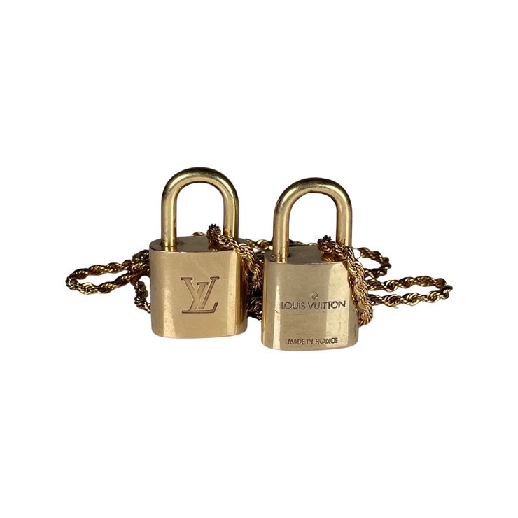 Louis Vuitton - Authentic Brass Padlock Necklace | Fomo 22 Chain