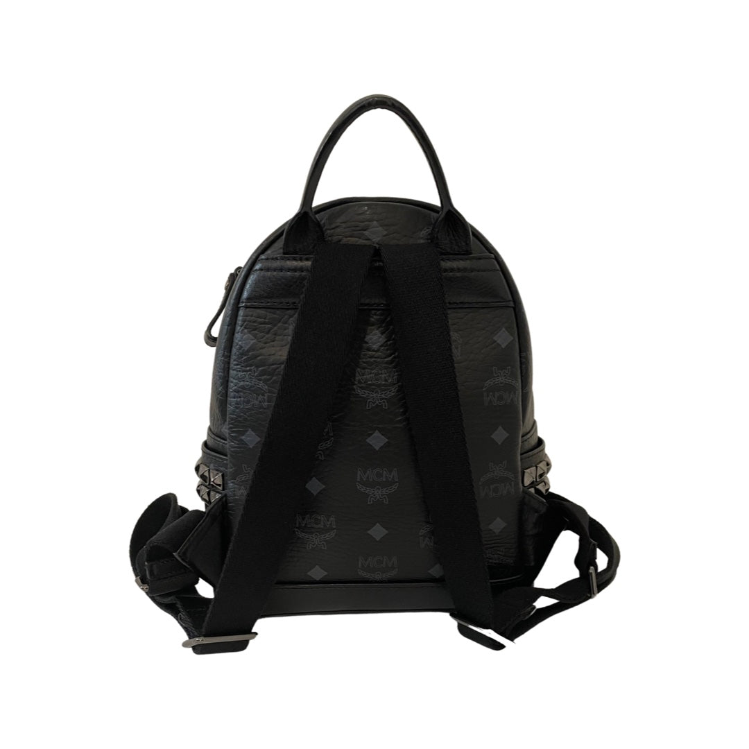 MCM Stark Mini Black Visetos Backpack FOMO Rochester NY