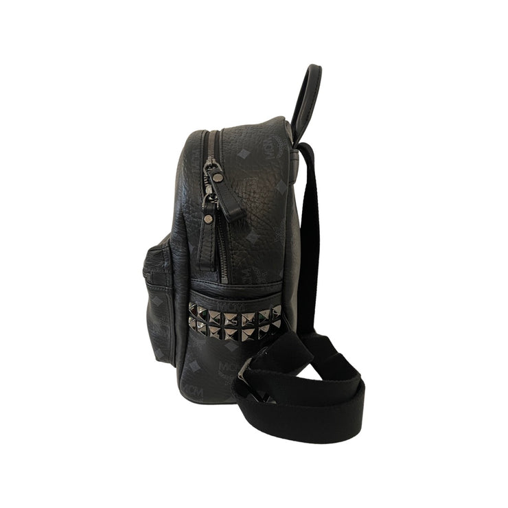 MCM - Stark Mini Black Visetos Backpack