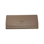Prada - Beige Saffiano Long Wallet