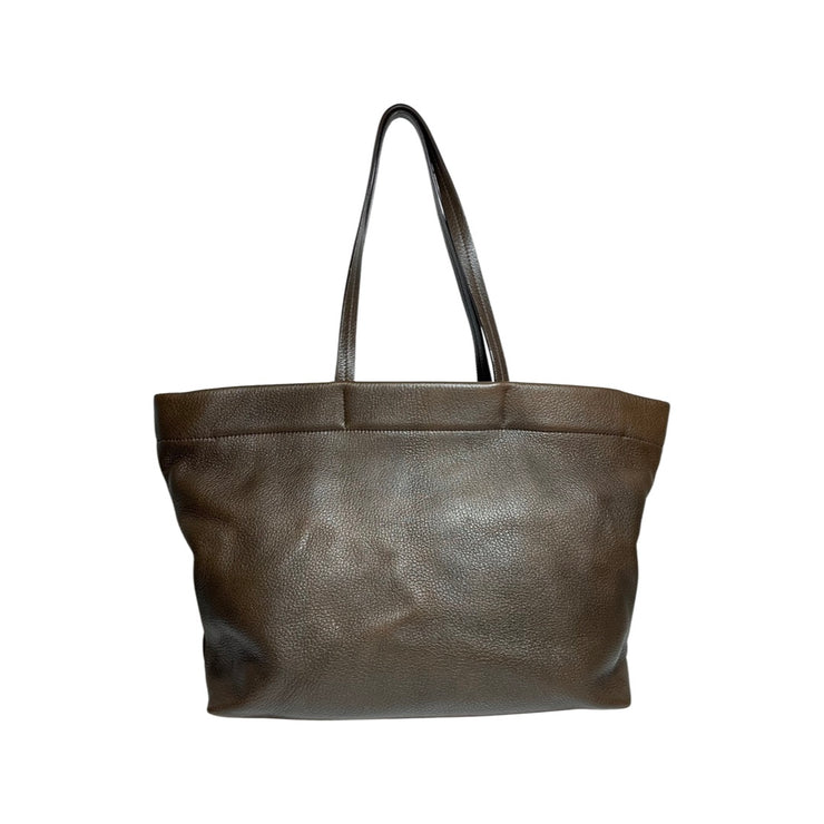 Prada - Brown Leather Tote w/ Pouch