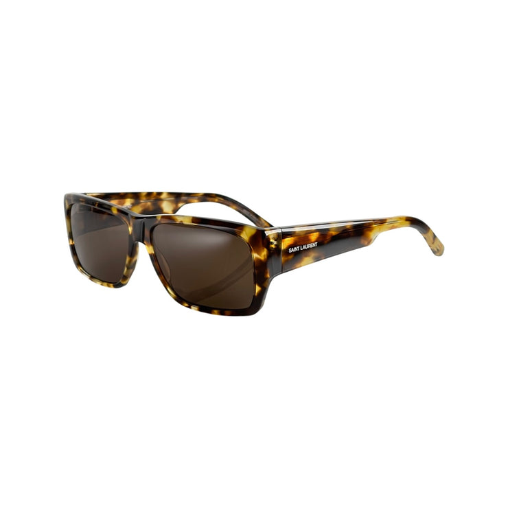 Saint Laurent -  YSL NEW Lenny Rectangle Tortoise Sunglasses